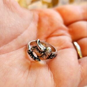 ♉️Vintage 60s Taurus Ring : Silver Plated